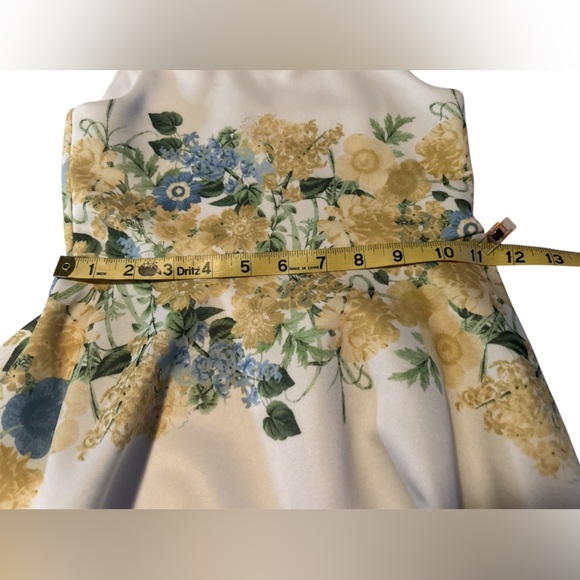 GB girls Floral Dress with Yellow and Blue Accents - Picture 7 of 7